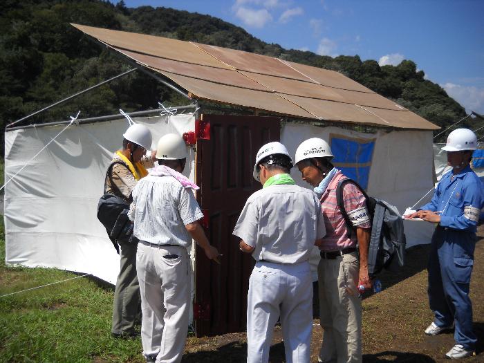 愛川町総合防災訓練における応急危険度判定活動
