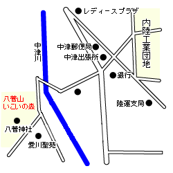 （画像）八菅山いこいの森の案内図