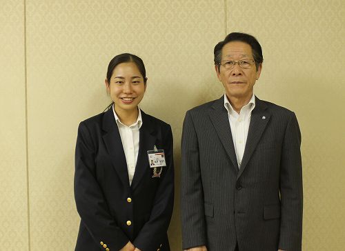 (写真)風見さんと小野澤町長