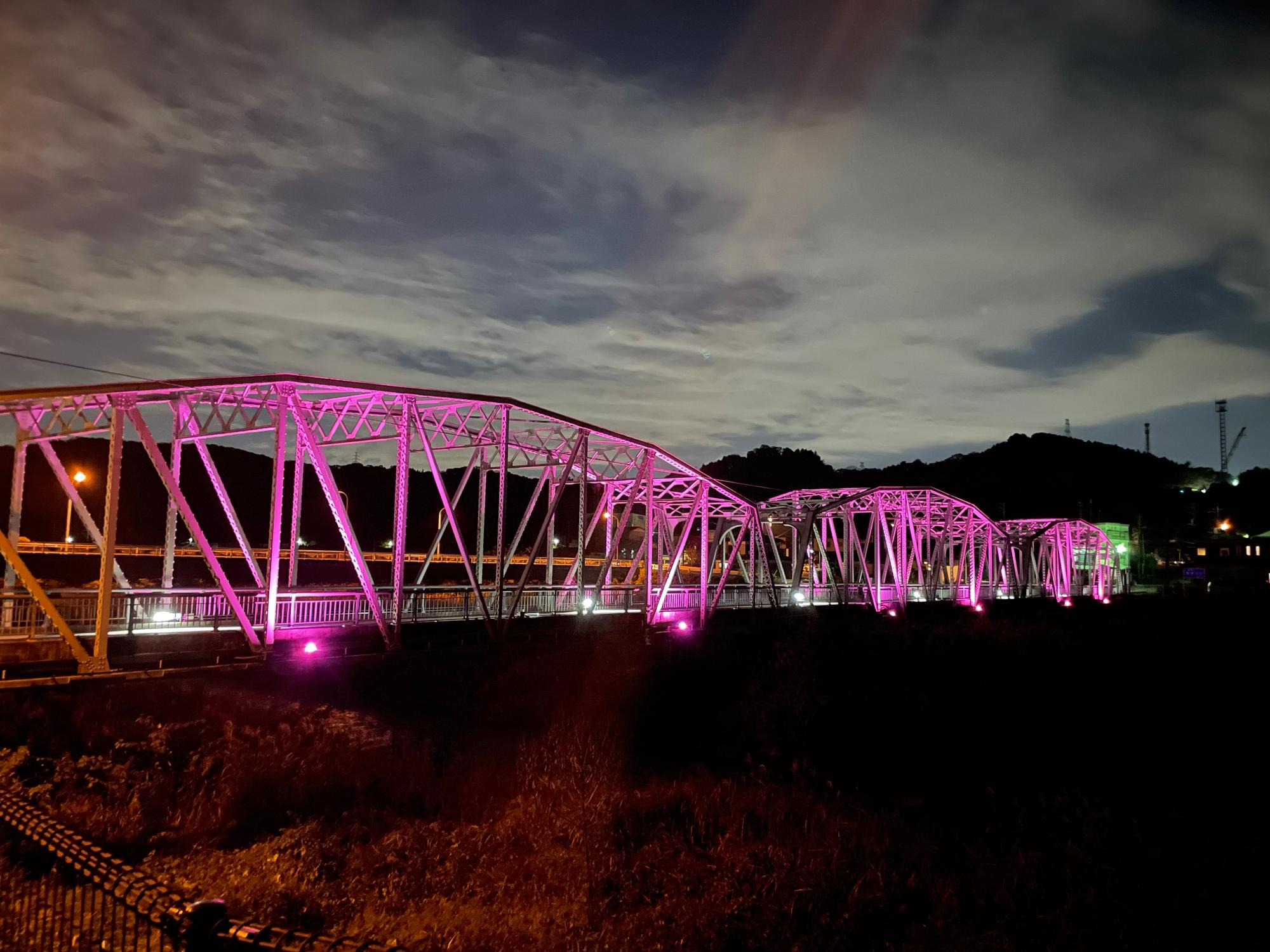 平山橋ライトアップ(1)