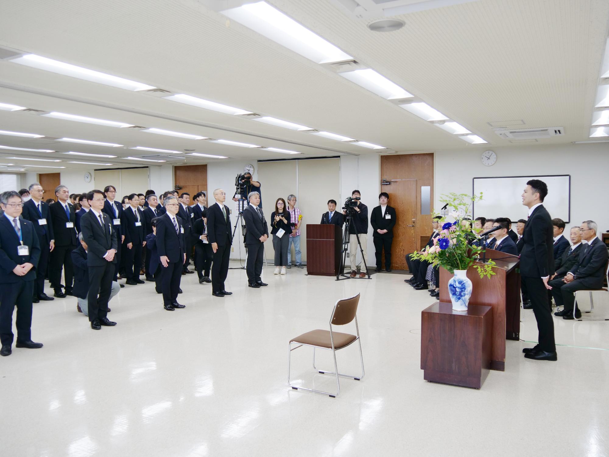 （画像）就任式の様子