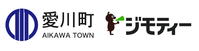 愛川町とジモディーのロゴ