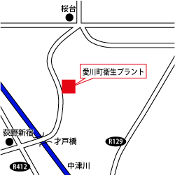 （画像）衛生プラントの案内図