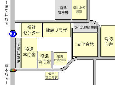 (画像)役場周辺案内図