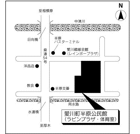 (画像)第1投票所案内略図