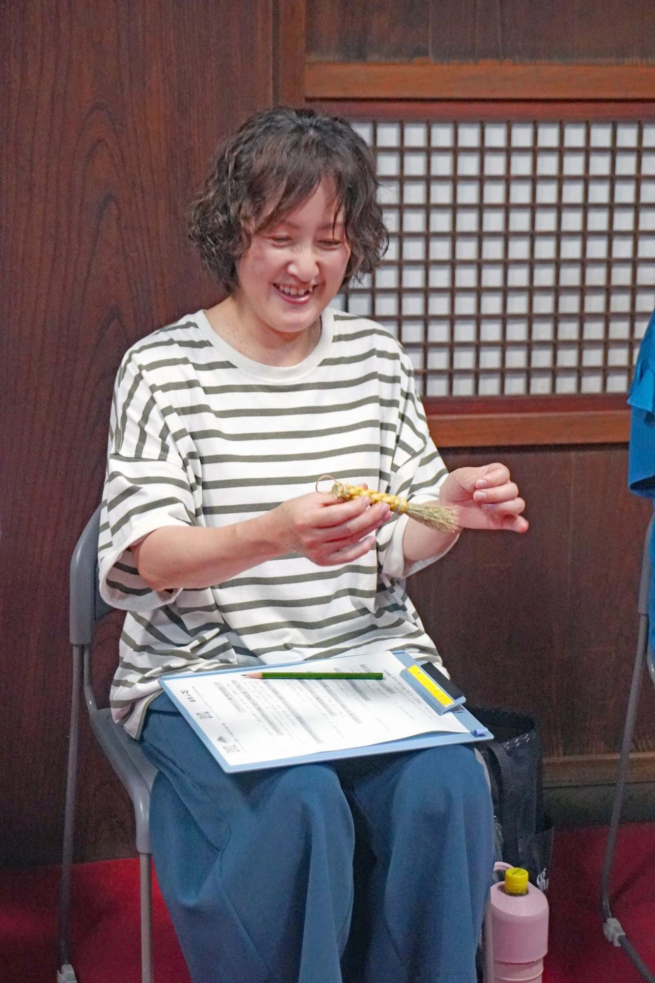 古民家山十邸文化講座　中津箒手づくり教室