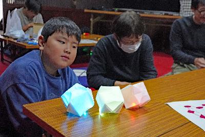 折り紙LEDワークショップ