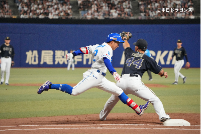 田中幹也選手（中日ドラゴンズ提供）
