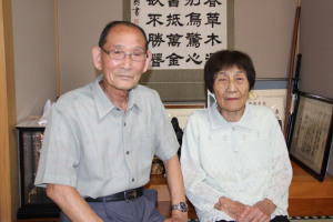 （写真）ご結婚60周年のご夫妻