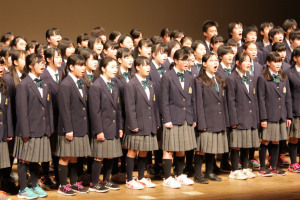 （写真）愛川中学校の発表