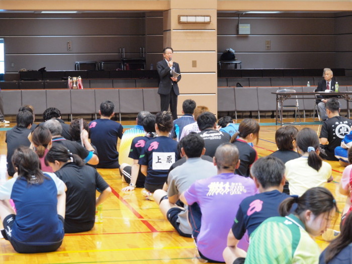 （写真）小野澤町長あいさつ