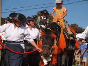 （写真）<p>木曽馬の乗馬体験</p>