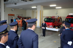 （写真）小野澤町長のあいさつ