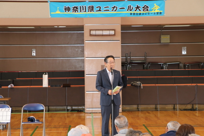 （写真）あいさつをする小野澤町長