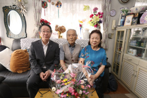 （写真）結婚60年の林 君男さん・米子さんご夫妻