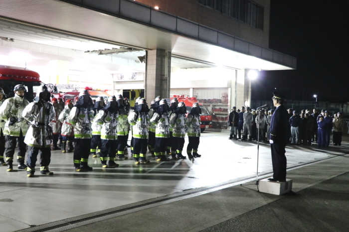 （写真）小野澤町長あいさつ