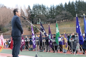 （写真）小野澤町長あいさつ