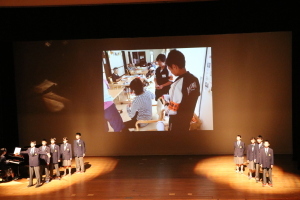 （写真）愛川中学校の「わたしたちの誓い」