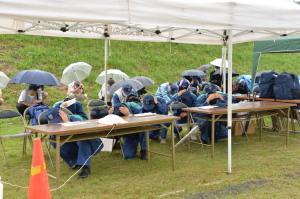 （写真）シェイクアウト訓練