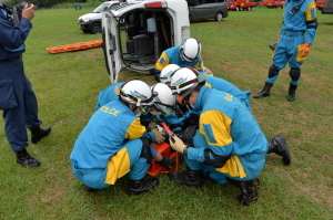 （写真）捜索・救助訓練（厚木警察署）