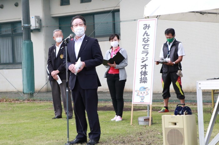 （写真）小野澤町長あいさつ