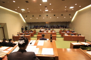 （写真）議場の様子