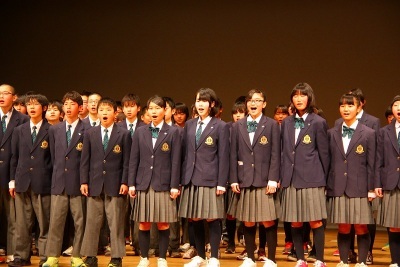 （写真）愛川中学校の発表