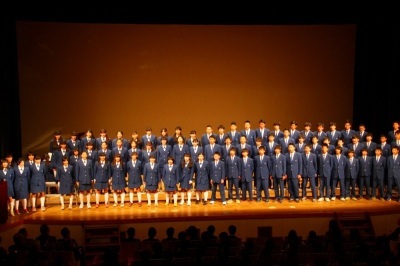 （写真）愛川中原中学校の発表