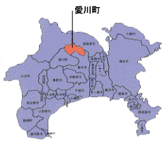 (画像)神奈川県内での町の位置を示した地図