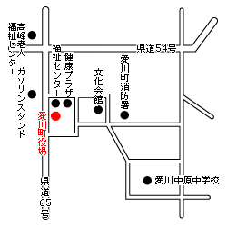 （画像）愛川町役場の案内図