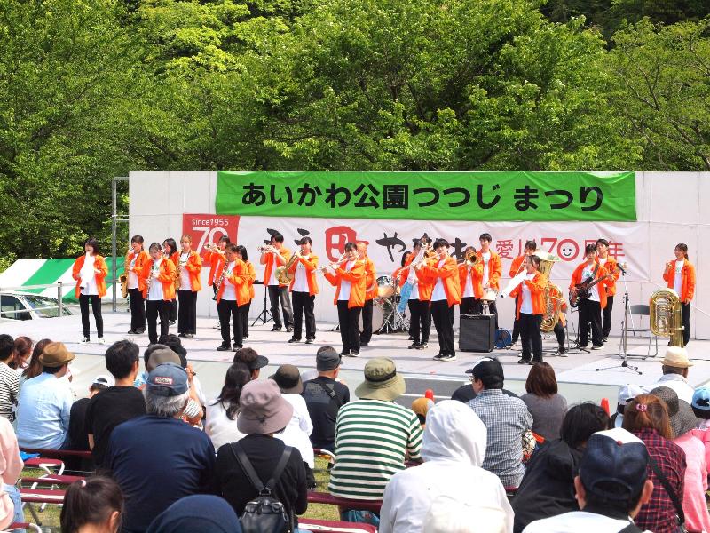 （写真）東京農業大学ウインドオーケストラ部の吹奏楽演奏
