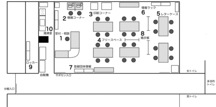 館内MAP(分館1階)